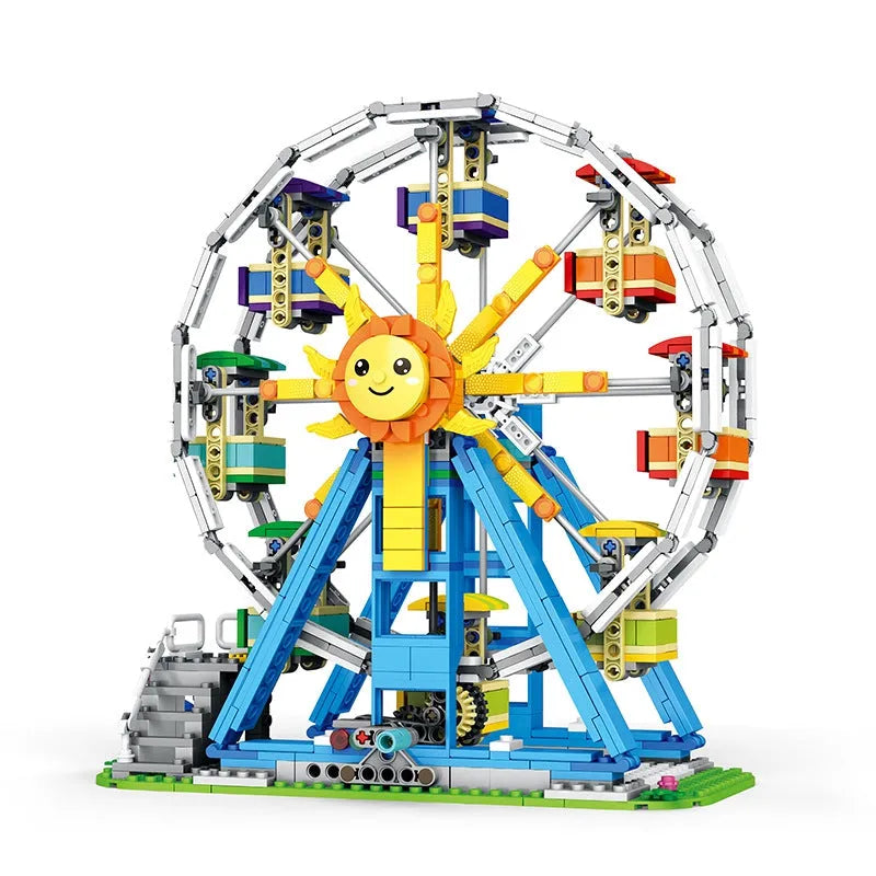 Building Blocks MOC Creator Expert City Ferris Wheel Bricks Toy - 1