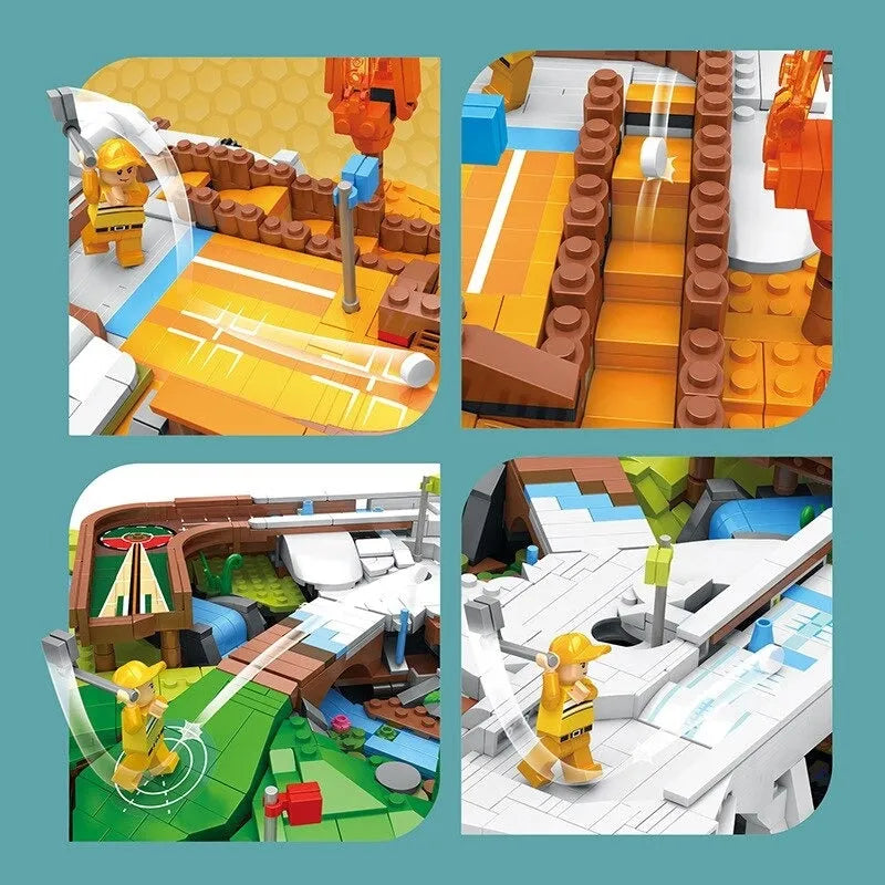 Building Blocks MOC Creator Expert City Golf Course Resort Bricks Toy - 9