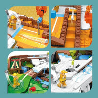 Thumbnail for Building Blocks MOC Creator Expert City Golf Course Resort Bricks Toy - 9
