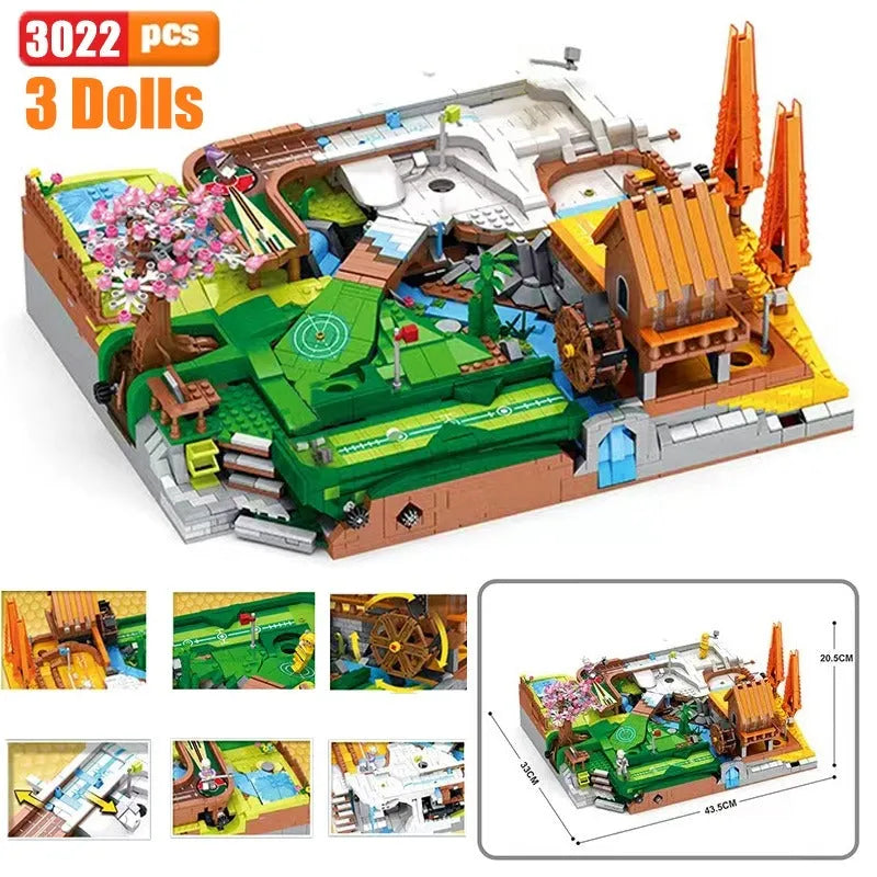 Building Blocks MOC Creator Expert City Golf Course Resort Bricks Toy - 4