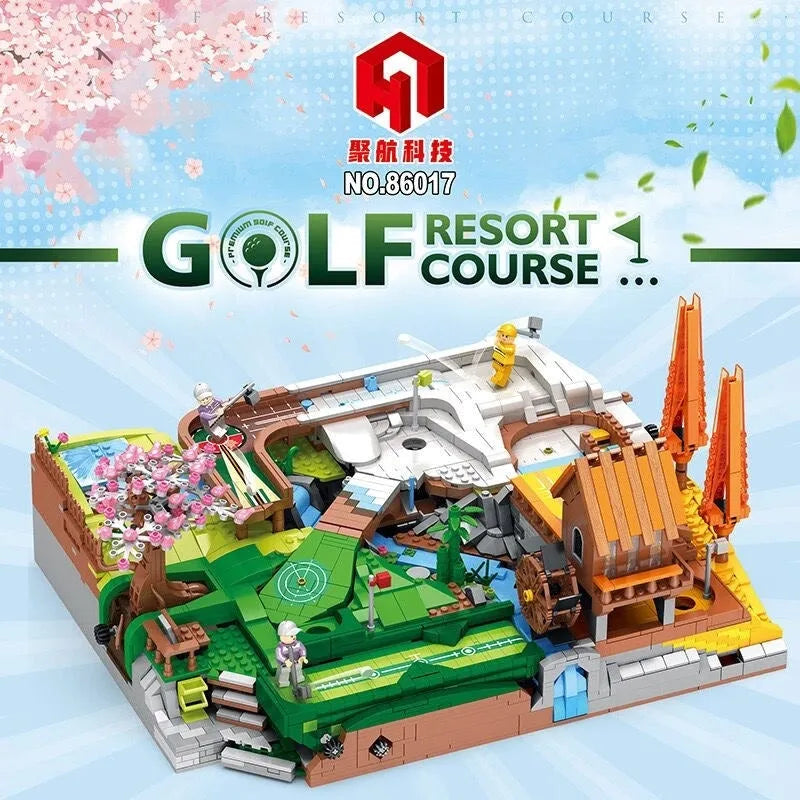Building Blocks MOC Creator Expert City Golf Course Resort Bricks Toy - 6