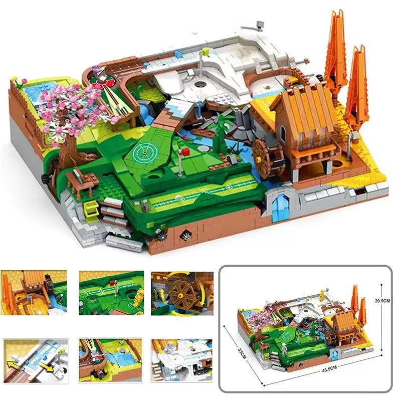 Building Blocks MOC Creator Expert City Golf Course Resort Bricks Toy - 1