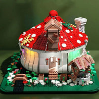 Thumbnail for Building Blocks MOC Creator Expert City Mushroom House Bricks Toys - 3