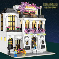 Thumbnail for Building Blocks MOC Creator Expert European City Garden Flower Villa Bricks Toy - 5