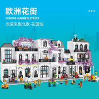 Thumbnail for Building Blocks MOC Creator Expert European City Garden Flower Villa Bricks Toy - 3