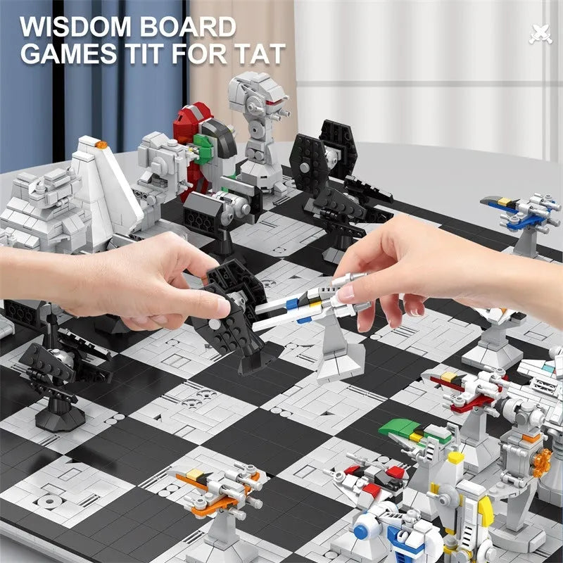 Building Blocks MOC Creator Expert Star Wars Space Chess Board Bricks Toy 671 - 6