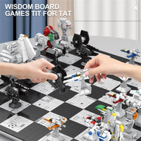 Thumbnail for Building Blocks MOC Creator Expert Star Wars Space Chess Board Bricks Toy 671 - 6