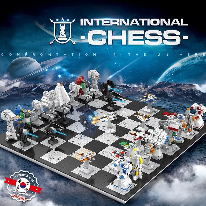Building Blocks MOC Creator Expert Star Wars Space Chess Board Bricks Toy 671 - 3