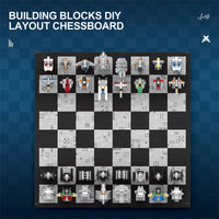 Thumbnail for Building Blocks MOC Creator Expert Star Wars Space Chess Board Bricks Toy 671 - 5