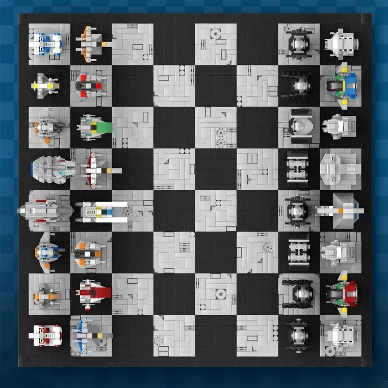 Building Blocks MOC Creator Expert Star Wars Space Chess Board Bricks Toy 671 - 8