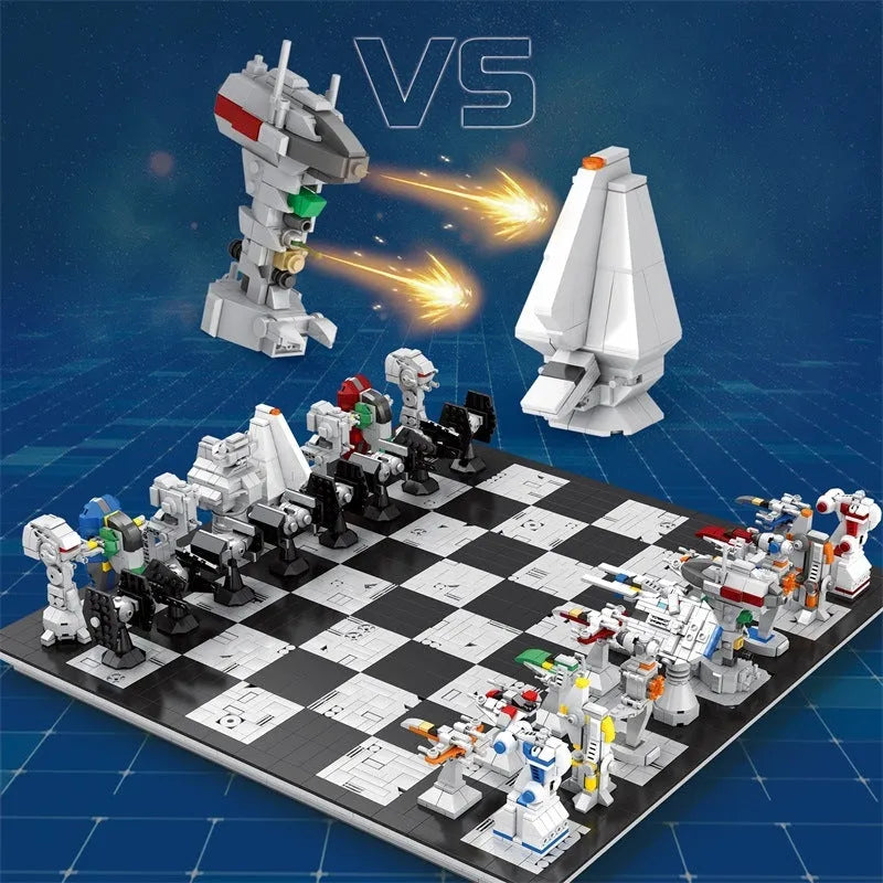 Building Blocks MOC Creator Expert Star Wars Space Chess Board Bricks Toy 671 - 4