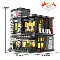 Thumbnail for Building Blocks MOC Creator Expert Street City ISLET Bar Bricks Toy 86008 - 3