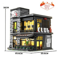 Thumbnail for Building Blocks MOC Creator Expert Street City ISLET Bar Bricks Toy 86008 Construction Set Toys - 3