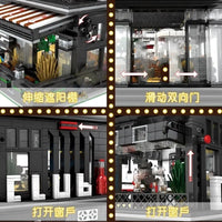 Thumbnail for Building Blocks MOC Creator Expert Street City ISLET Bar Bricks Toy 86008 Construction Set Toys - 17