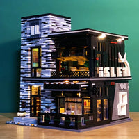 Thumbnail for Building Blocks MOC Creator Expert Street City ISLET Bar Bricks Toy 86008 - 5