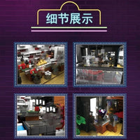 Thumbnail for Building Blocks MOC Creator Expert Street City ISLET Bar Bricks Toy 86008 Construction Set Toys - 16