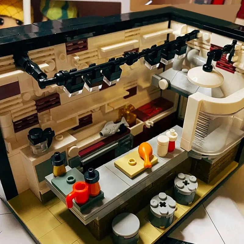 Building Blocks MOC Creator Expert Street City ISLET Bar Bricks Toy 86008 Construction Set Toys - 14