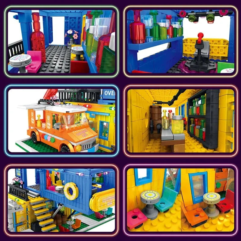 Building Blocks MOC Creator Experts Container Bar Bricks Kids Toys Construction Set Toys - 10