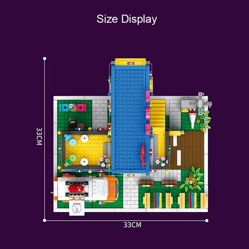 Building Blocks MOC Creator Experts Container Bar Bricks Kids Toys Construction Set Toys - 6