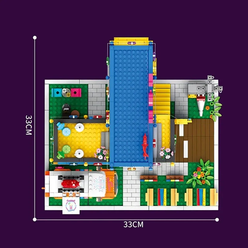 Building Blocks MOC Creator Experts Container Bar Bricks Kids Toys - 11