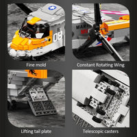 Thumbnail for Building Blocks MOC Expert Creator Boeing Bell Osprey V22 Bricks Toy 88007 - 7