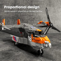 Thumbnail for Building Blocks MOC Expert Creator Boeing Bell Osprey V22 Bricks Toy 88007 - 6