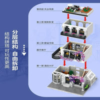 Thumbnail for Building Blocks MOC Expert Creator European City Garden Flower House Bricks Toy - 6