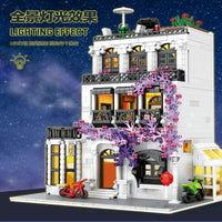 Thumbnail for Building Blocks MOC Expert Creator European City Garden Flower House Bricks Toy - 3
