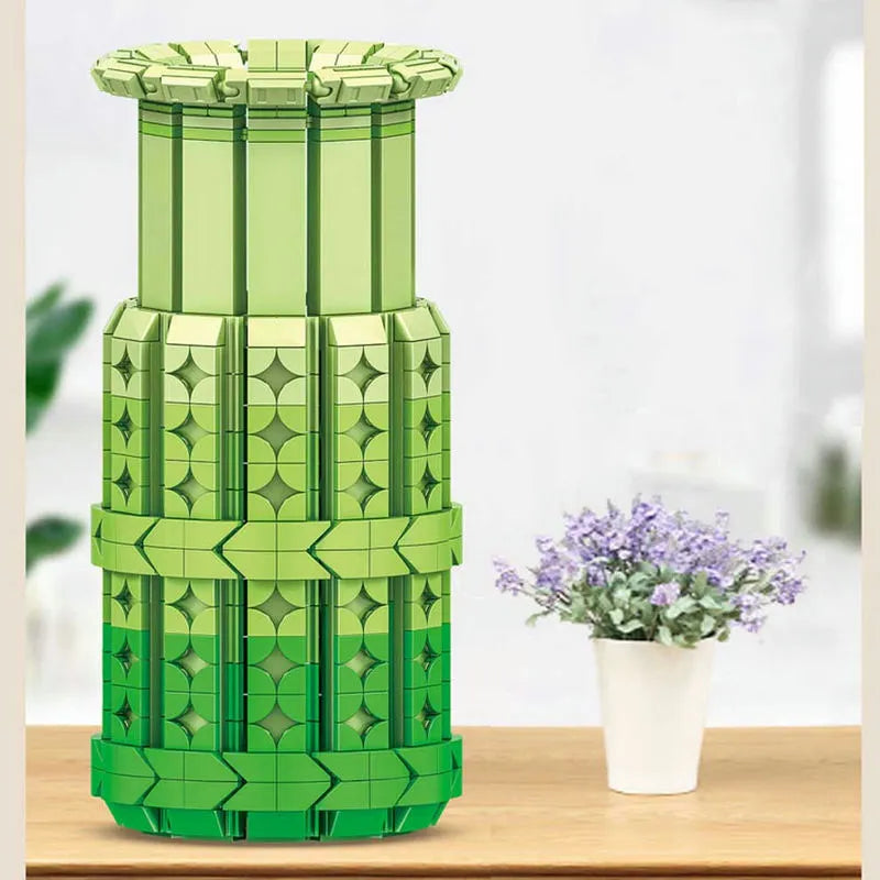 Building Blocks MOC Flowers Bouquet Plants Vase Bricks Pot Kids Toys - 1