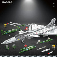 Thumbnail for Building Blocks MOC Military Aircraft F15E Jet Fighter Plane Bricks Toys - 9