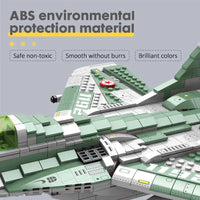 Thumbnail for Building Blocks MOC Military Aircraft MIG 29 Fighter Jet Plane Bricks Toy Construction Set Toys - 4