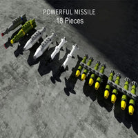 Thumbnail for Building Blocks MOC Military F-22 Raptor Stealth Aircraft Bricks Toy - 9