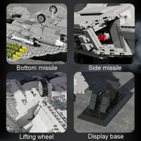 Thumbnail for Building Blocks MOC Military F-22 Raptor Stealth Aircraft Bricks Toy - 7