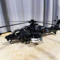 Thumbnail for Building Blocks MOC Military WZ - 10 Gunship Attack Helicopter Bricks Toy - 8