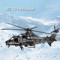 Thumbnail for Building Blocks MOC Military WZ - 10 Gunship Attack Helicopter Bricks Toy - 3