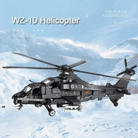 Thumbnail for Building Blocks MOC Military WZ-10 Gunship Attack Helicopter Bricks Toy - 3