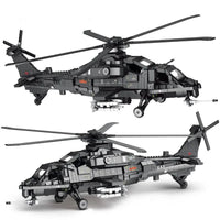 Thumbnail for Building Blocks MOC Military WZ - 10 Gunship Attack Helicopter Bricks Toy - 1