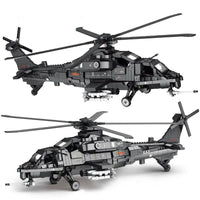 Thumbnail for Building Blocks MOC Military WZ-10 Gunship Attack Helicopter Bricks Toy - 1