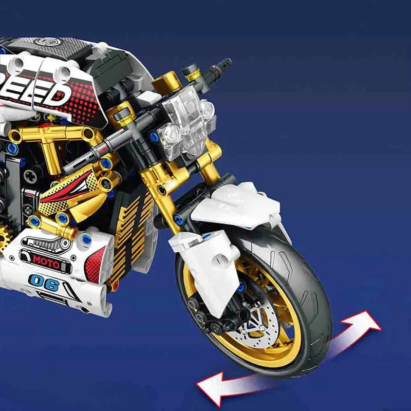 Building Blocks MOC Street Fighter Ducati V4S Motorcycle Bricks Toy 82006 - 4