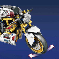 Thumbnail for Building Blocks MOC Street Fighter Ducati V4S Motorcycle Bricks Toy 82006 Construction Set Toys - 4