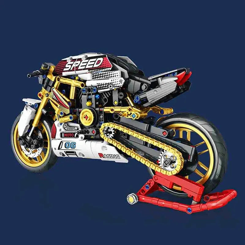 Building Blocks MOC Street Fighter Ducati V4S Motorcycle Bricks Toy 82006 - 2