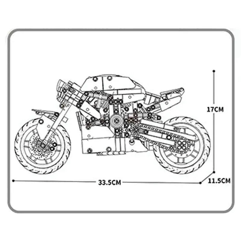 Building Blocks MOC Street Fighter Ducati V4S Motorcycle Bricks Toy 82006 - 3