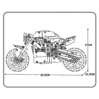 Thumbnail for Building Blocks MOC Street Fighter Ducati V4S Motorcycle Bricks Toy 82006 - 3