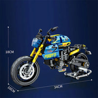 Thumbnail for Building Blocks Tech MOC Bikes BMW G310R Racing Motorcycle Bricks Toy 82001 - 11