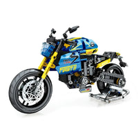 Thumbnail for Building Blocks Tech MOC Bikes BMW G310R Racing Motorcycle Bricks Toy 82001 - 1