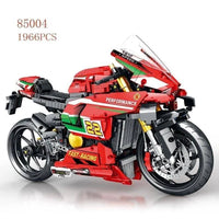 Thumbnail for Building Blocks Tech MOC Ducati V4R Sport Motorcycle Bricks Toys 85004 - 2