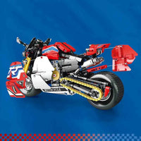 Thumbnail for Building Blocks Technical MOC Classic Sport Motorcycle Bricks Toys 82007 Construction Set Toys - 4