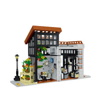 Thumbnail for Building Blocks City Expert Sunshine Coffee Store House LED Bricks Toy 031062 - 6