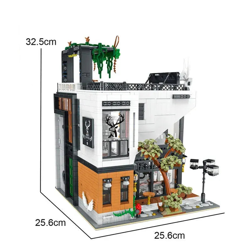 Building Blocks City MOC Experts Creator Deers Bubble Tea Shop Bricks Toy Construction Set Toys - 5
