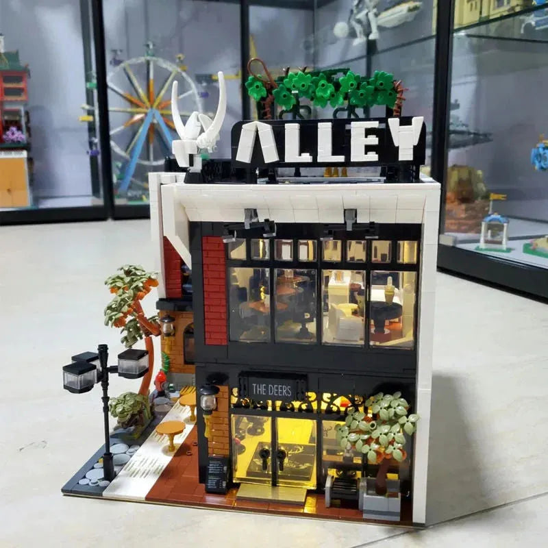 Building Blocks City MOC Experts Creator Deers Bubble Tea Shop Bricks Toy Construction Set Toys - 9